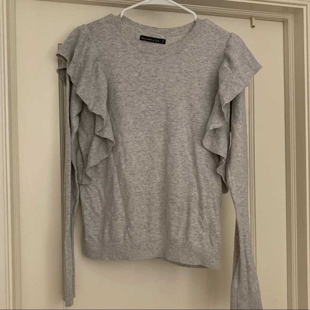 Abercrombie and fitch sweater- cute, ruffle
